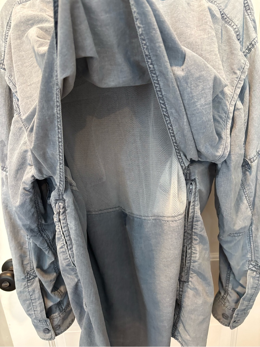 Cabela’s Outdoor Gear Vented Fishing Shirt Size L Blue Gray - Picture 10 of 14